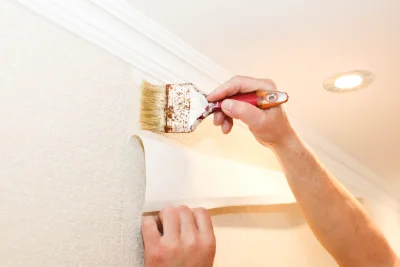 Pose de papier peint à Roost-Warendin — revêtements muraux et toiles de verre